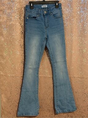 Blue Sky Women's Light Blue Flared Jeans